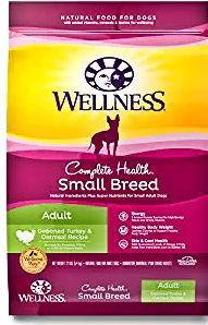 Wellness Complete Health Small Breed Adult Dry Dog Food, Wholesome Grain Kibble, Natural, Turkey and Oatmeal Recipe, 4 lb Bag customer photo 2