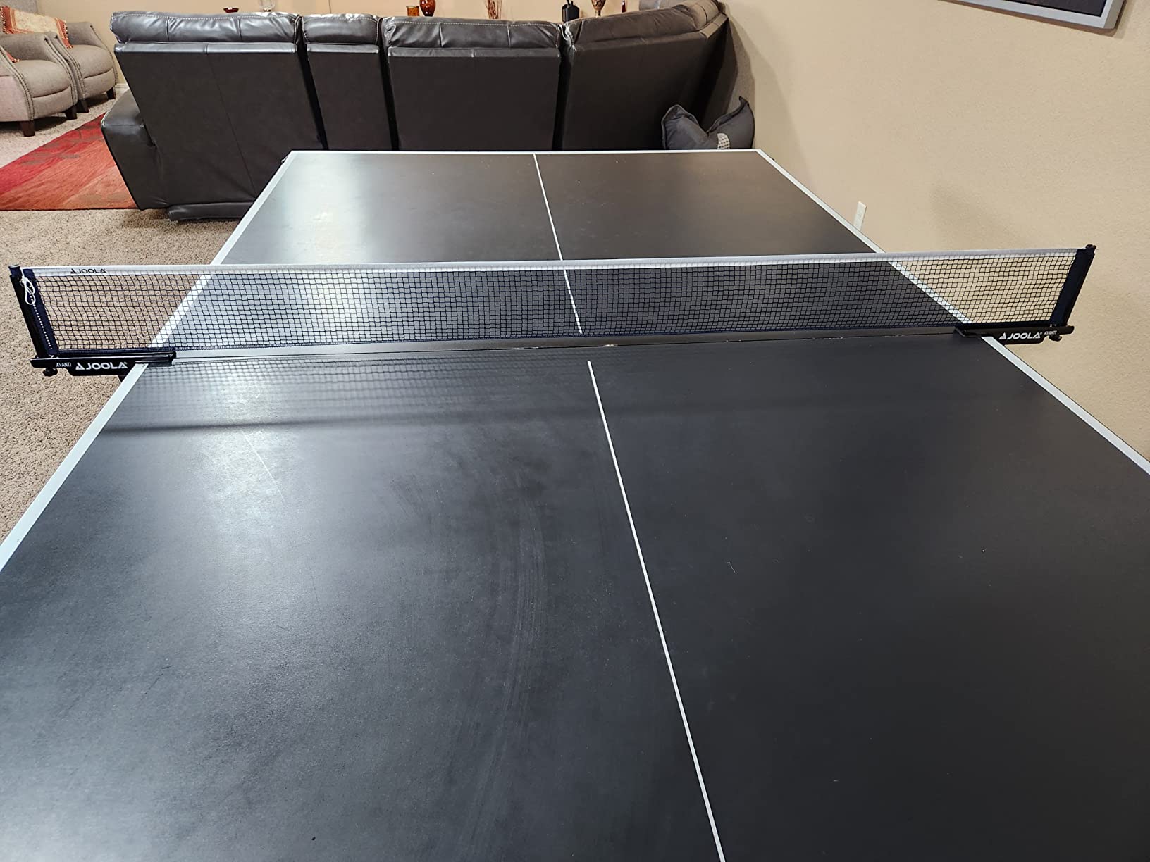 JOOLA Premium Avanti Table Tennis Net and Post Set - Portable and Easy Setup Ping Pong Screw On Clamp Net customer photo 1