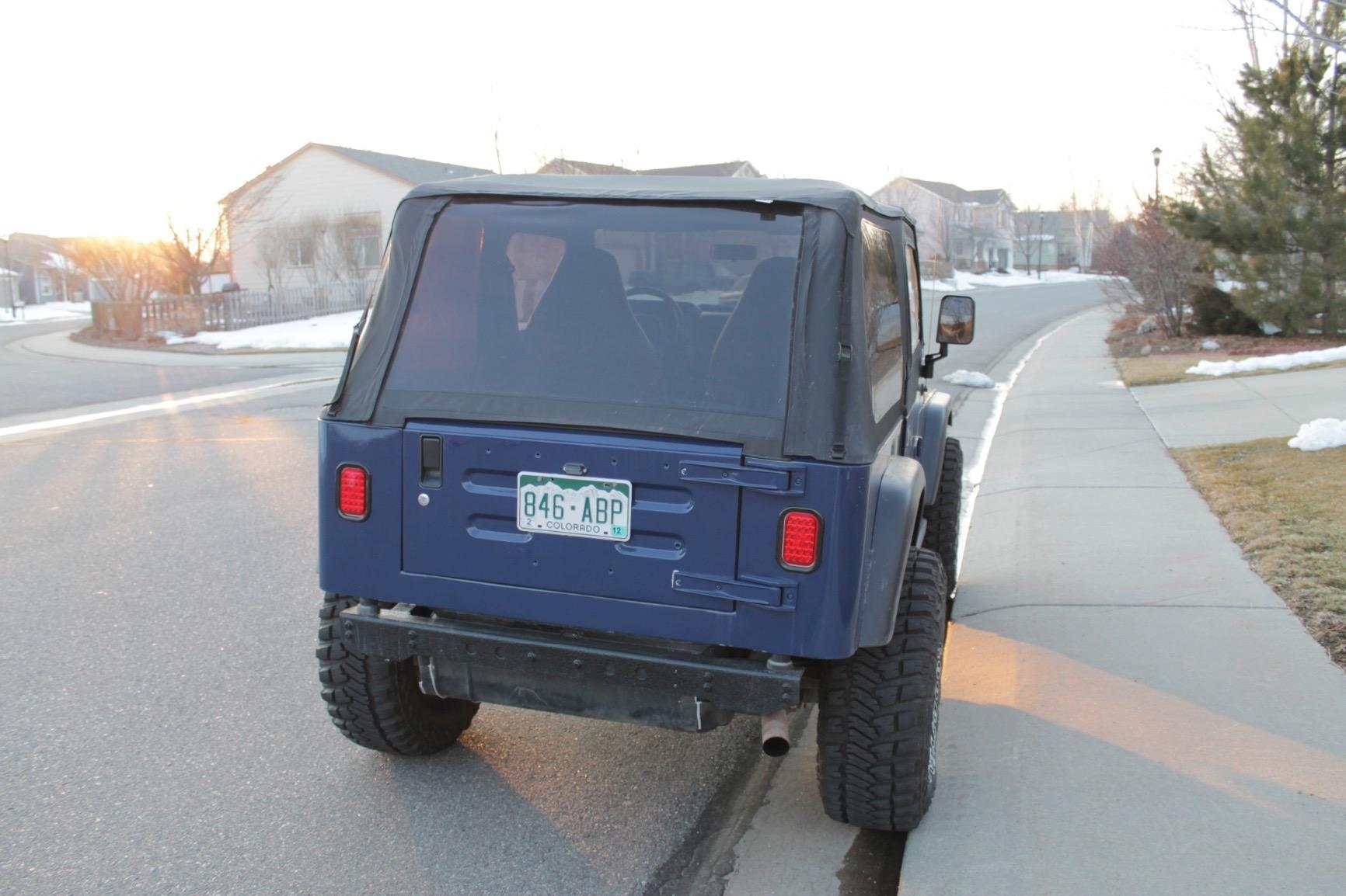 RAMPAGE PRODUCTS Rampage Frameless Trail Top | Vinyl, Black Diamond Color with Tinted Windows | 109535 | Fits 1997 - 2006 Jeep Wrangler TJ customer photo 2