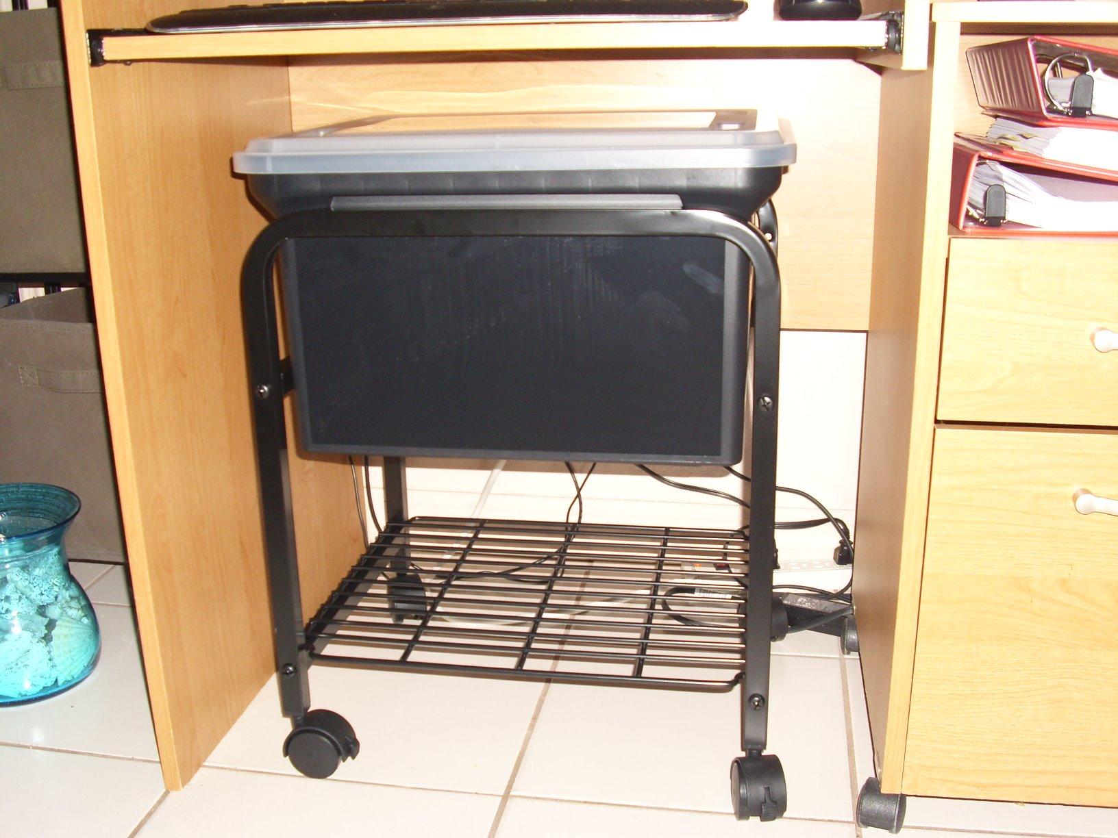 Advantus Hanging Rolling File Cart with Clear Lid, 15-5/8 in. x 18 in. x 25-5/8 in., Black, 1 Count customer photo 1