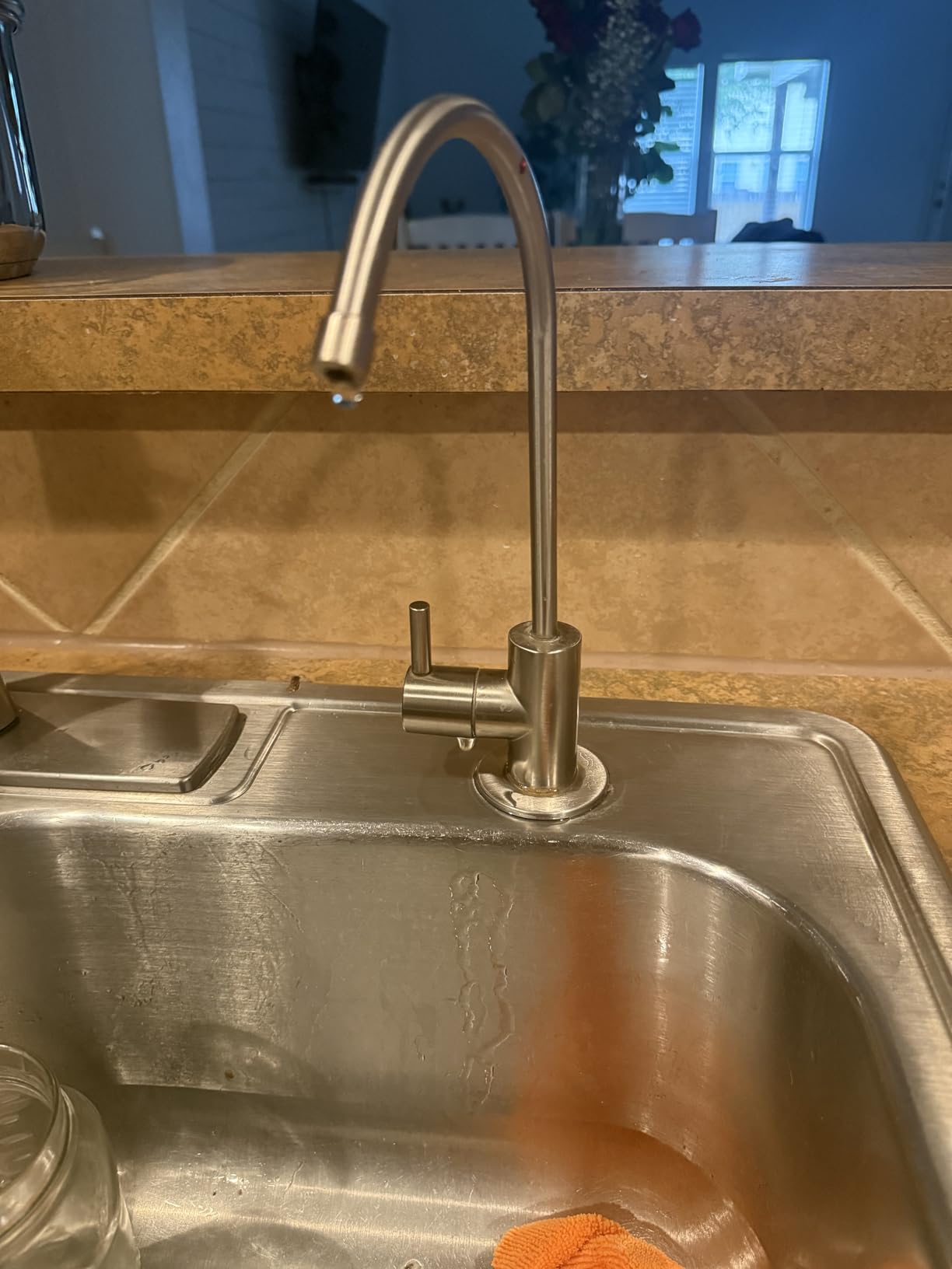iSpring RCC7-BN NSF Certified, High Capacity Under Sink 5-Stage Reverse Osmosis Water Filter, RO Drinking System, 75 GPD Brushed Nickel Faucet, Patented Top-Mounted Faucet Design for Easy Installation customer photo 2
