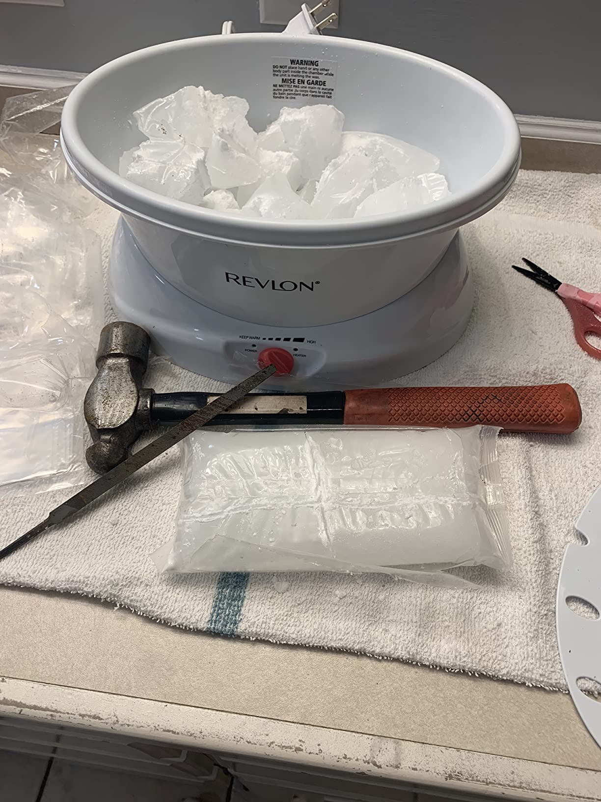 Revlon Moisturizing Quick Heat Paraffin Bath, White/Pink customer photo 1