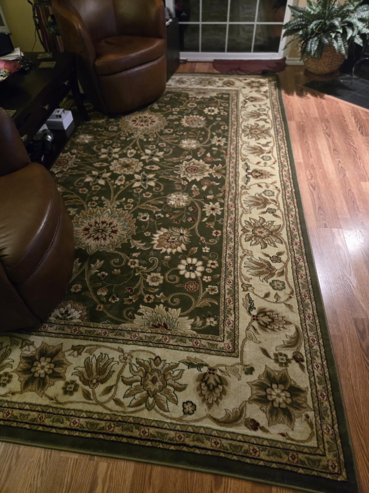 SAFAVIEH Lyndhurst Area Rug 9x12 Large, Sage & Ivory LNH212C customer photo 1