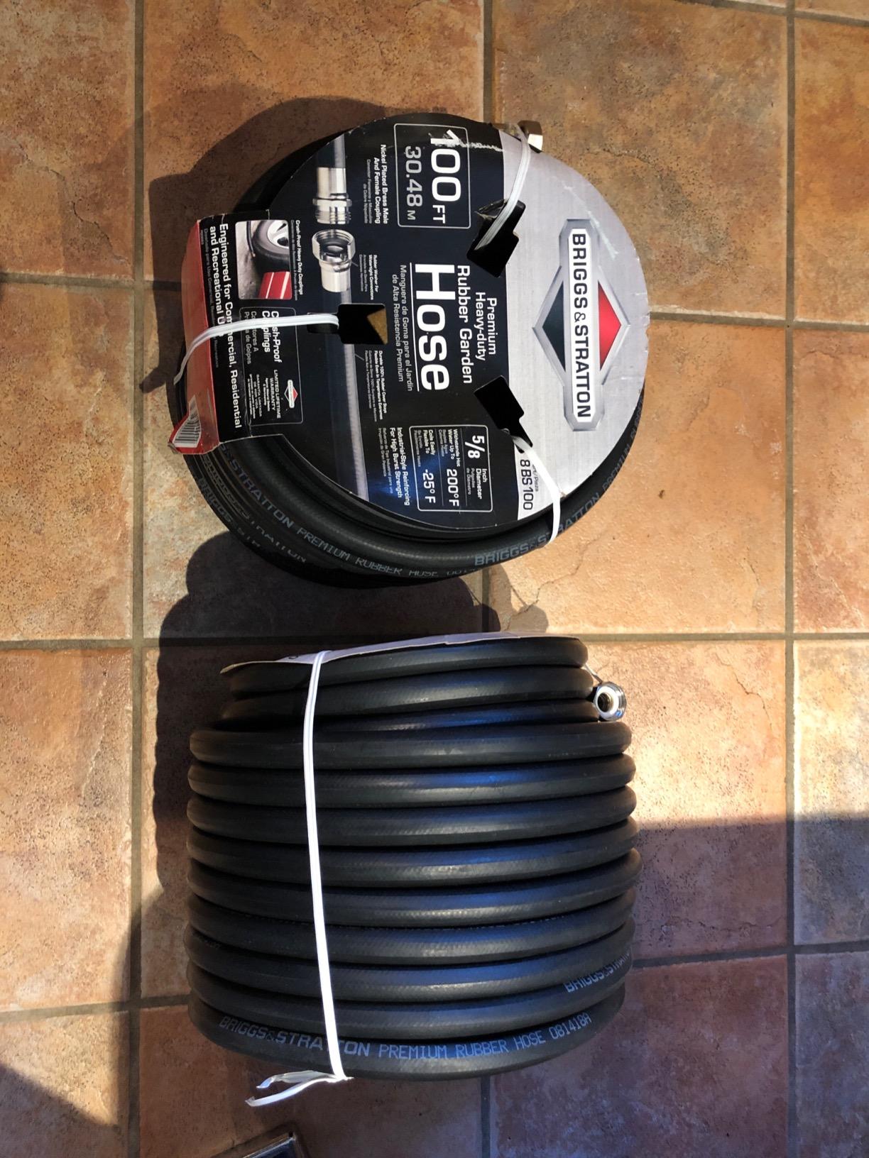 Briggs and Stratton 8BS75 75-Foot Premium Heavy-Duty Rubber Garden Hose, Brass customer photo 2