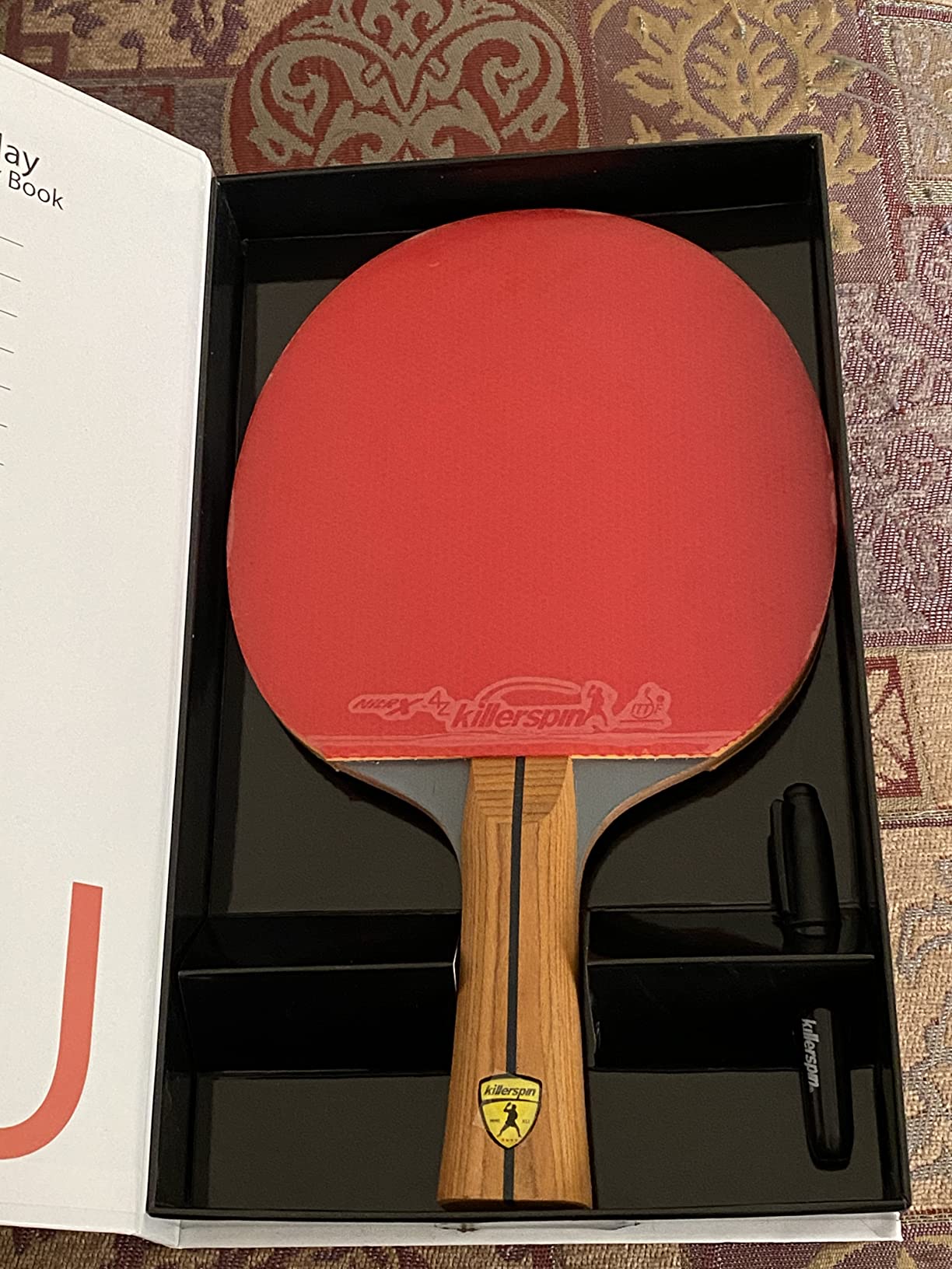 Killerspin Jet 800 Speed N2 - A Professional Grade Ping Pong Paddle - Competition Grade, Advanced Players, Red/Black customer photo 1
