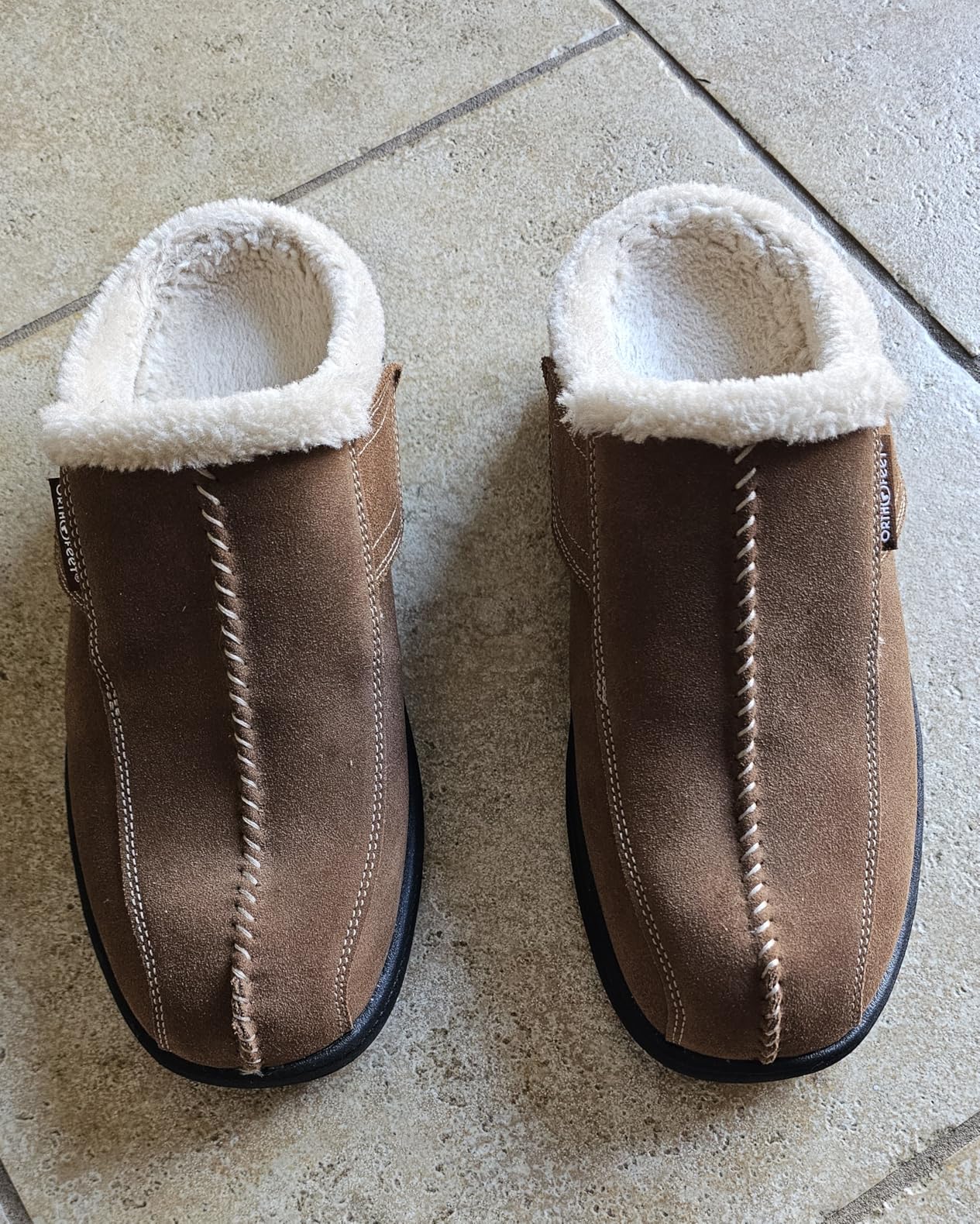 Orthofeet Asheville Orthopedic Men House Slippers customer photo 2
