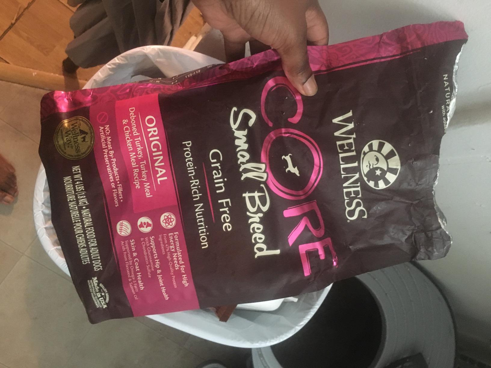Wellness CORE Small Breed Adult Dry Dog Food, Grain Free Kibble, Natural, High Protein, Turkey and Chicken Recipe, 4 lb Bag customer photo 2