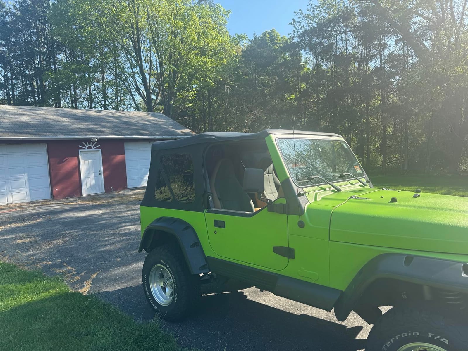 Sierra Offroad Soft Top for 1997 to 2006 Jeep Wrangler TJ - Black, Sailcloth Vinyl - 2 Door Jeep Soft Top with Rear Plastic Tinted Windows - Factory Precision Fit Replacement - No Upper Door Skins customer photo 1