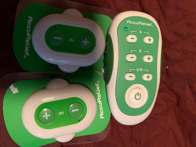 AccuRelief Wireless TENS Unit with Remote Control, TENS Pain Relief Device and Muscle Stimulator, for Back Pain, Neck Pain, Arm and Leg Pain customer photo 1