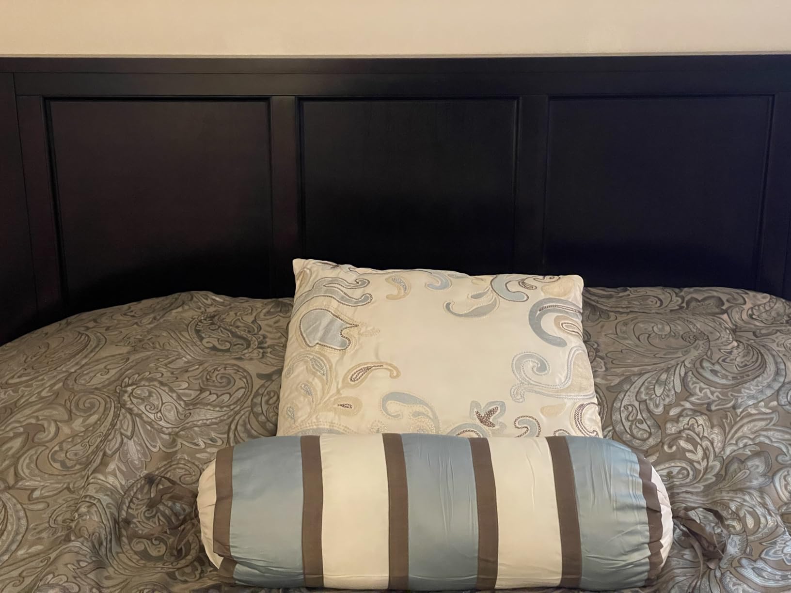 AFI, Madison King Solid Wood Panel Headboard, Walnut customer photo 2