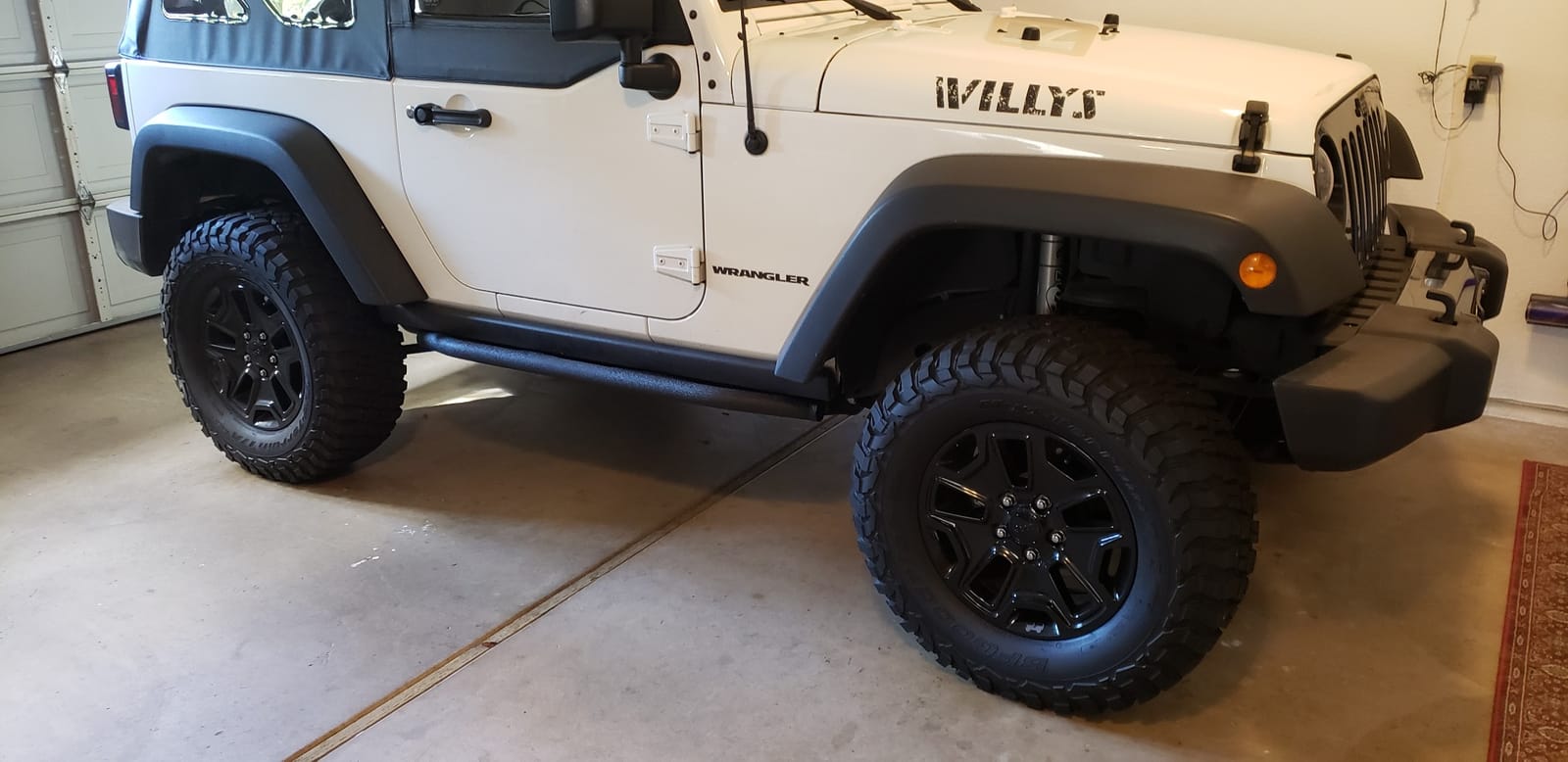 Barricade Off-Road Rock Sliders in Textured Black | Heavy-Duty Tubular Side Steps & Rock Rails | Compatible with 2007-2018 Jeep Wrangler JK 4-Door | Driver & Passenger Pair customer photo 1
