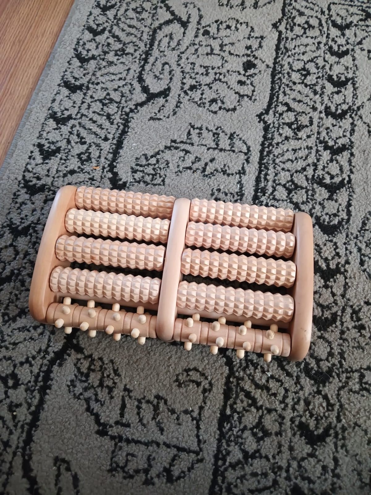 TheraFlow Foot Roller for Plantar Fasciitis Relief and Neuropathy Pain Relief for Feet - Wooden Foot Massager Roller Acupressure Tool with Reflexology Chart - Mom Gifts for Women and Men customer photo 1