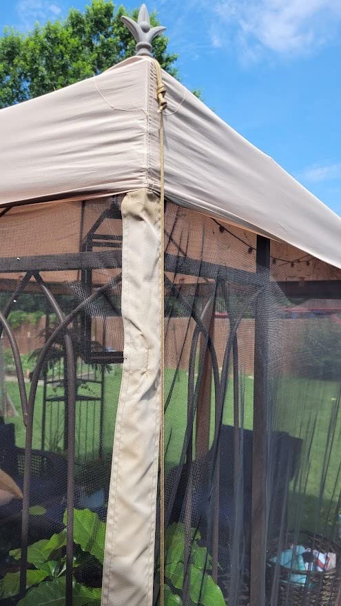 Yescom 10x10Ft Gazebo Top Replacement 2 Tier PU Water Resistance Outdoor customer photo 2
