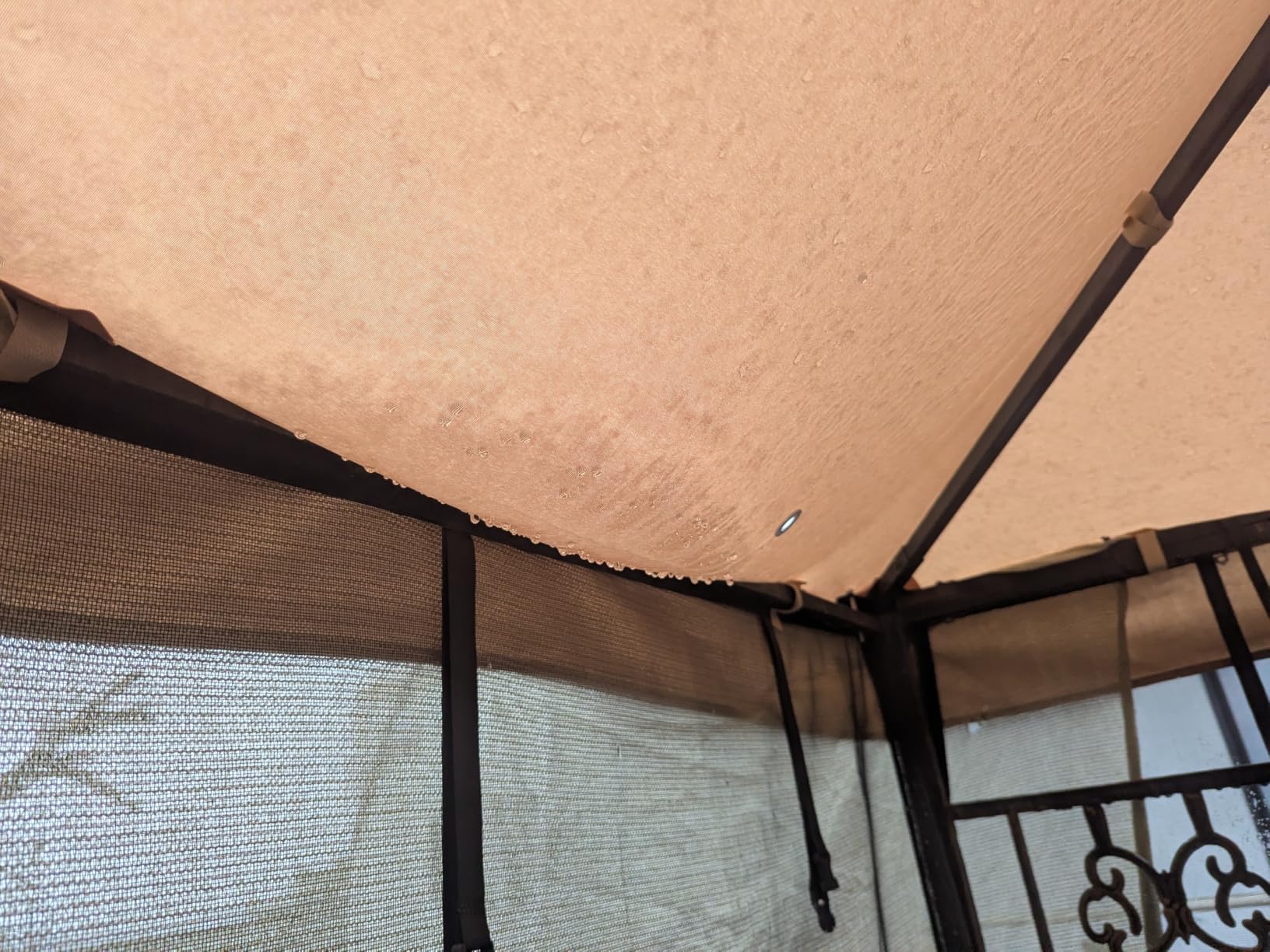 Flexzion Gazebo Cover Replacement Canopy Top 10x10 Ft (3m x 3m) - Double Tier Top Canopy Cover Replacement with UV30+, Dirt, Water Resistant for Outdoor, Sunshade, Garden, Patio, Pavilion (Beige) customer photo 1