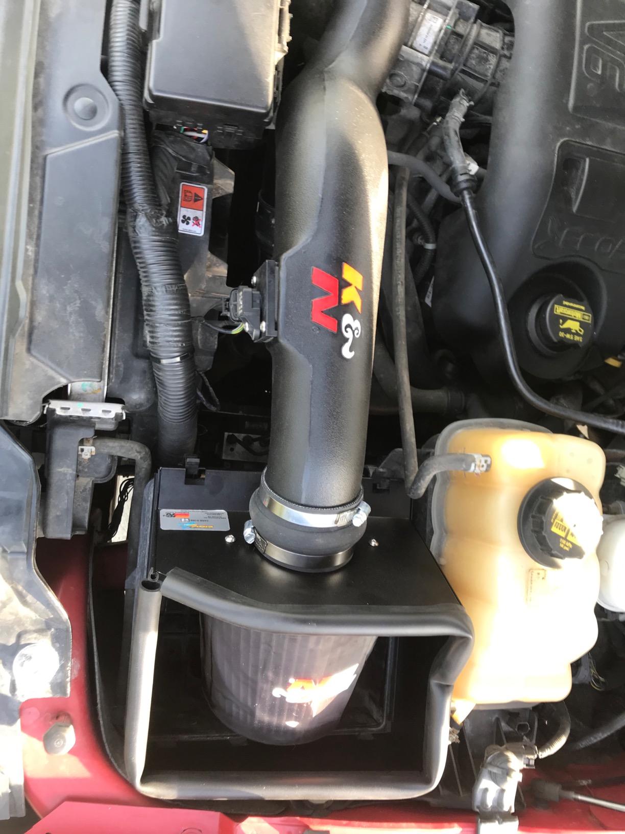 K&N Cold Air Intake System: High-Flow Air Filter, Increase Performance & Towing: Compatible with 2011-2014 FORD: F150, 57-2583 customer photo 1