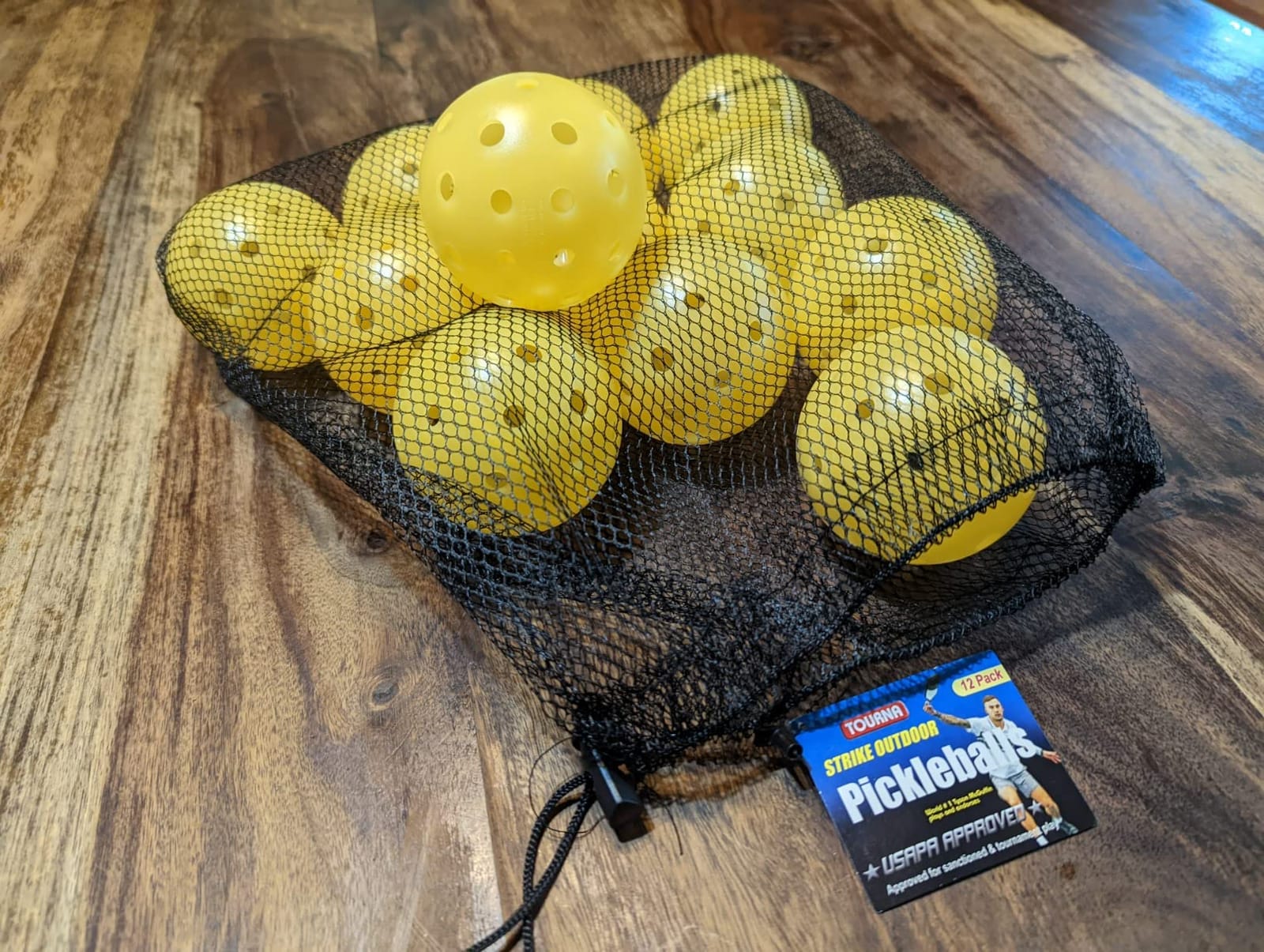 Tourna Strike Outdoor Pickleballs (12 Pack) - USAPA Approved, Optic Yellow (PIKL-12-OY-O) customer photo 2