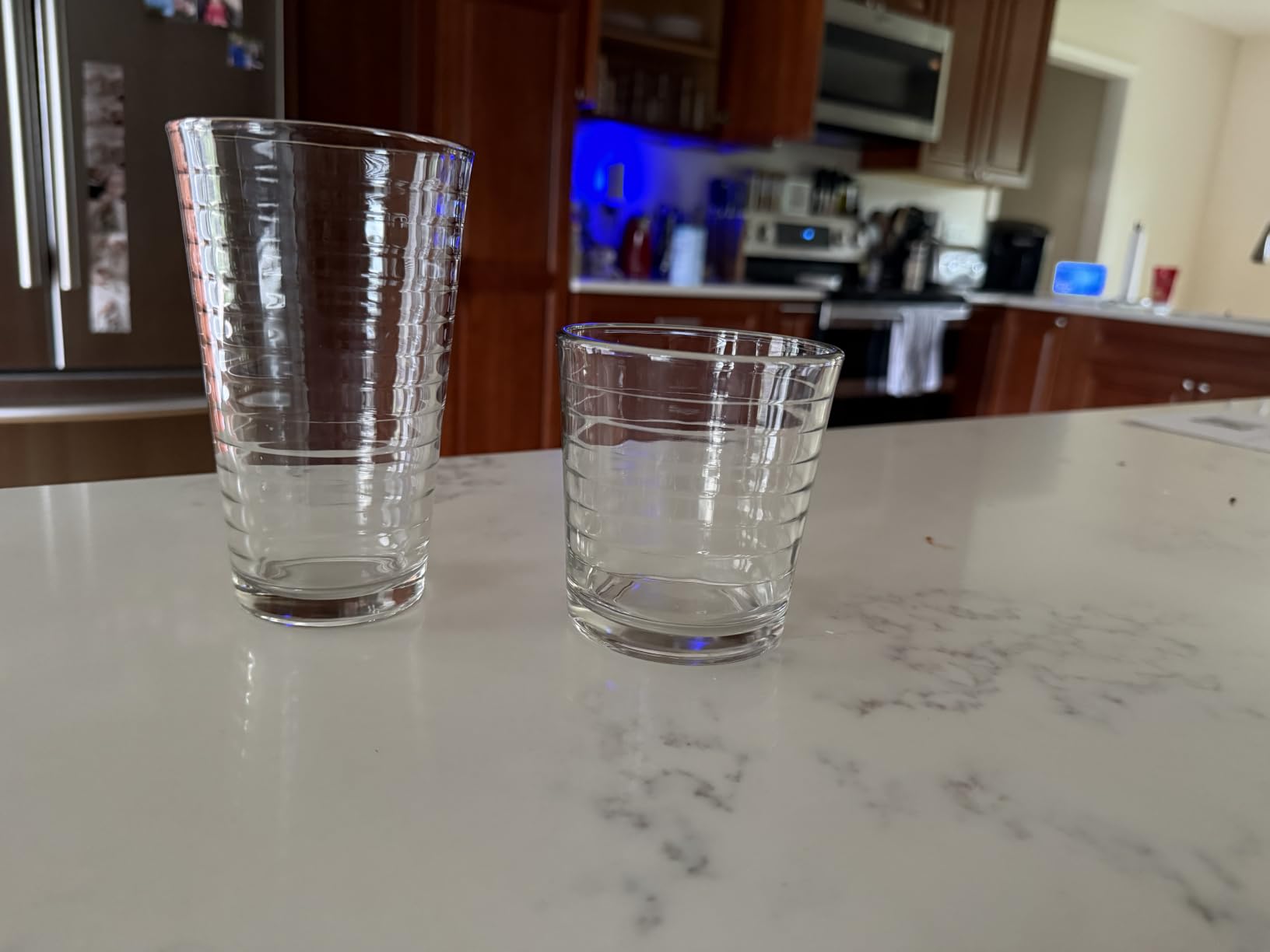 Libbey Impressions 16-Piece Tumbler and Rocks Clear Drinking Glasses, 8 16.7oz & 8 12oz Double Old-Fashioned Glass Drinking Cups Set customer photo 1