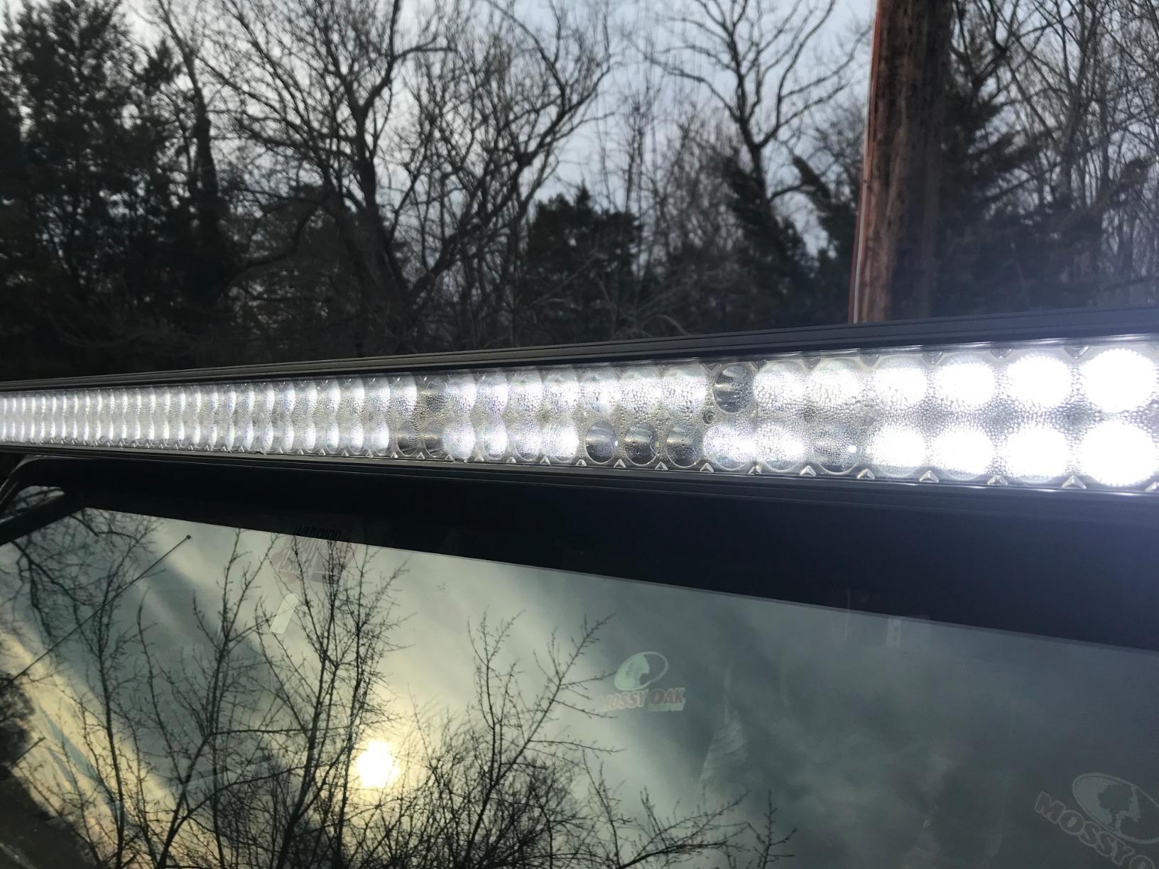 YITAMOTOR 52 Inch LED Light Bar + 2X 18W 4 Inch Spot Fog Light Pods+ Mounting Bracket with Wiring Harness for 07-18 Jeep Wrangler JK customer photo 2
