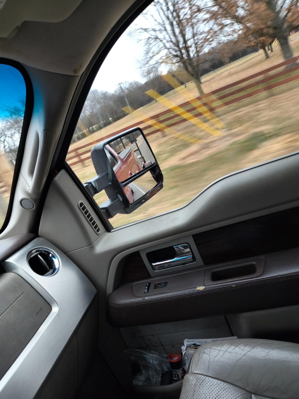 OCPTY Pickup Towing Mirrors Pair Replacement For Ford For F-150 2007-2014 customer photo 1