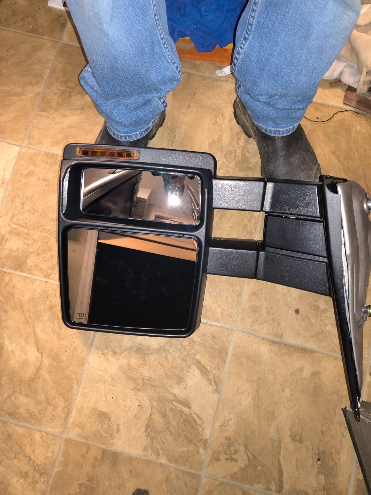 OCPTY Pickup Towing Mirrors Pair Replacement For Ford For F-150 2007-2014 customer photo 2