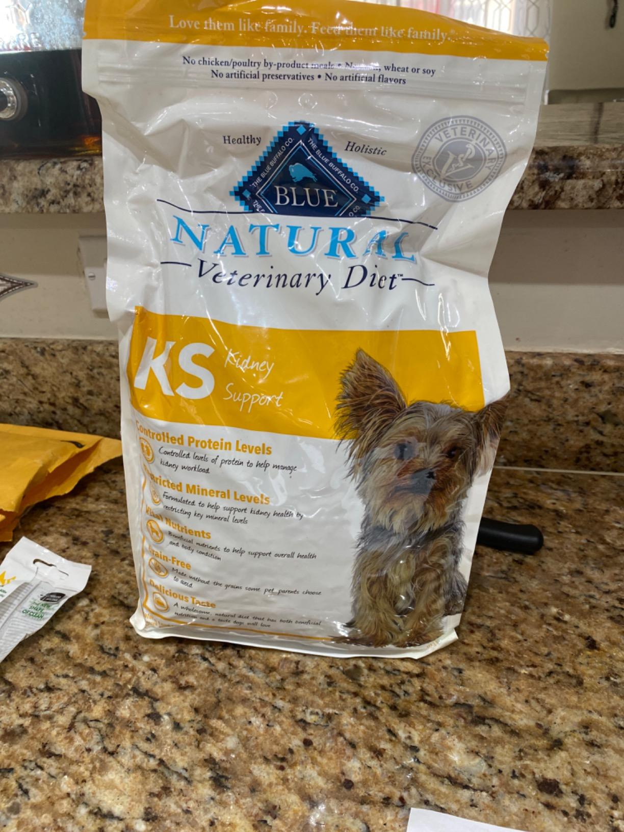 Blue Buffalo Natural Veterinary Diet Kidney Support Chicken Dog Food, 6 lb customer photo 2