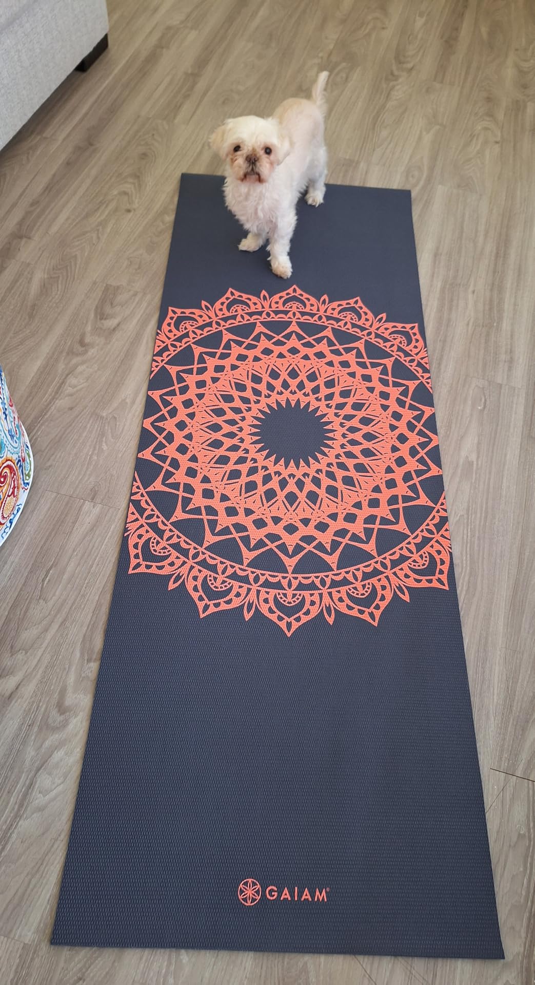 Gaiam Yoga Mat Classic Print, 4mm Non-Slip Mat customer photo 2