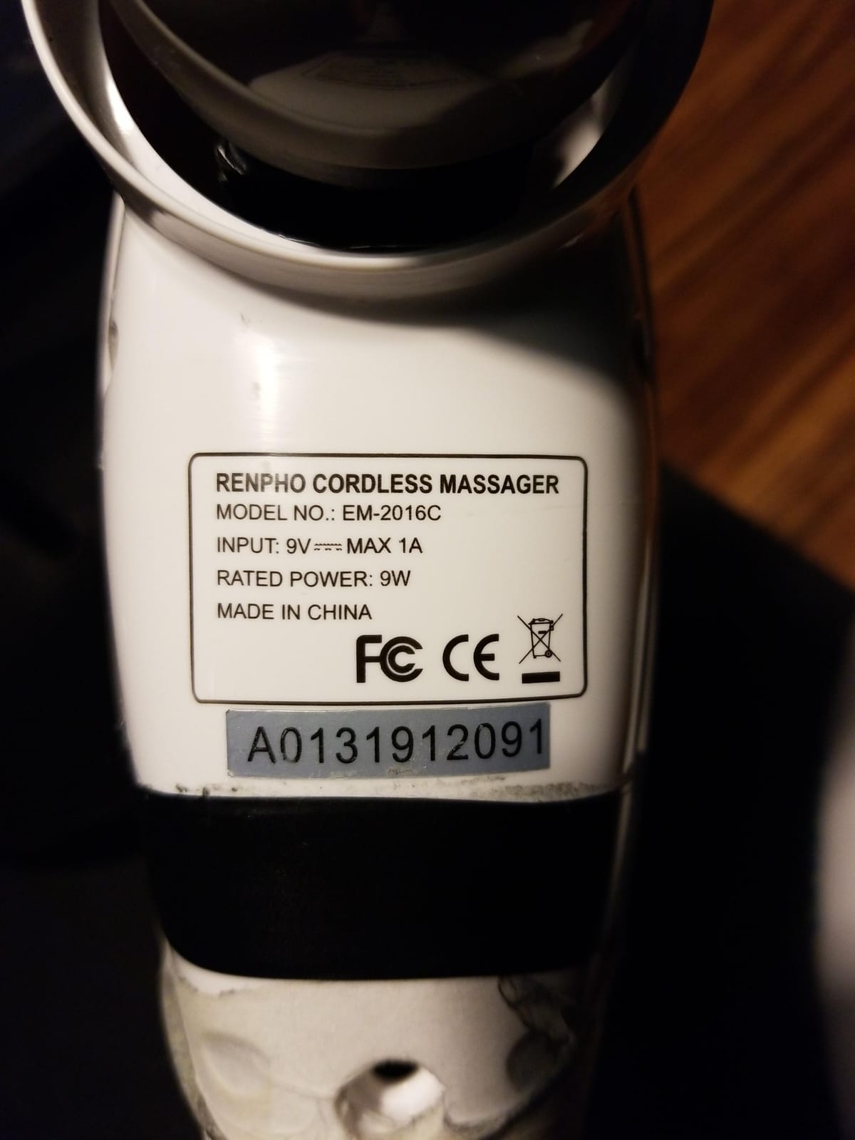 RENPHO Cordless Handheld Massager, 5 Adjustable Speeds and Massage Modes customer photo 1