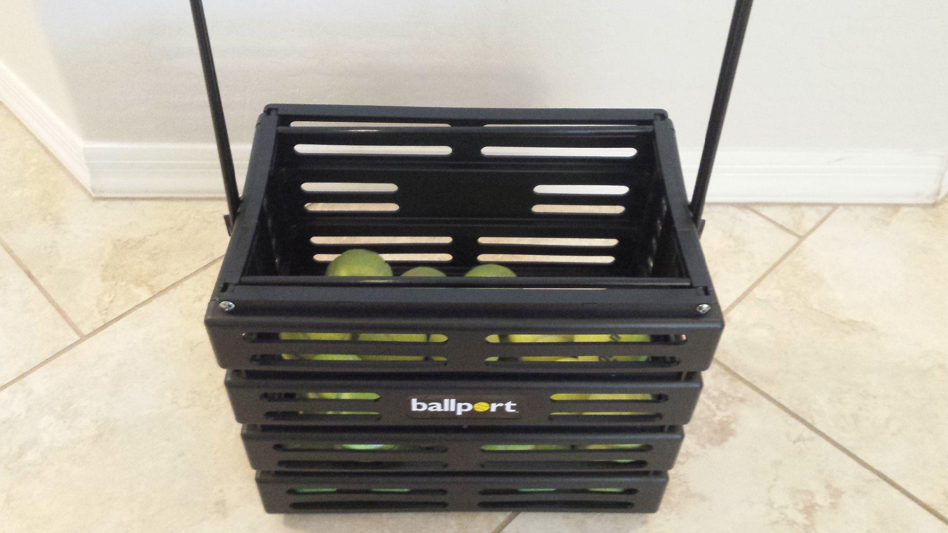 Tourna Ballport Tennis Ball Hopper Holds 80 Balls Durable and Lightweight – Red customer photo 1