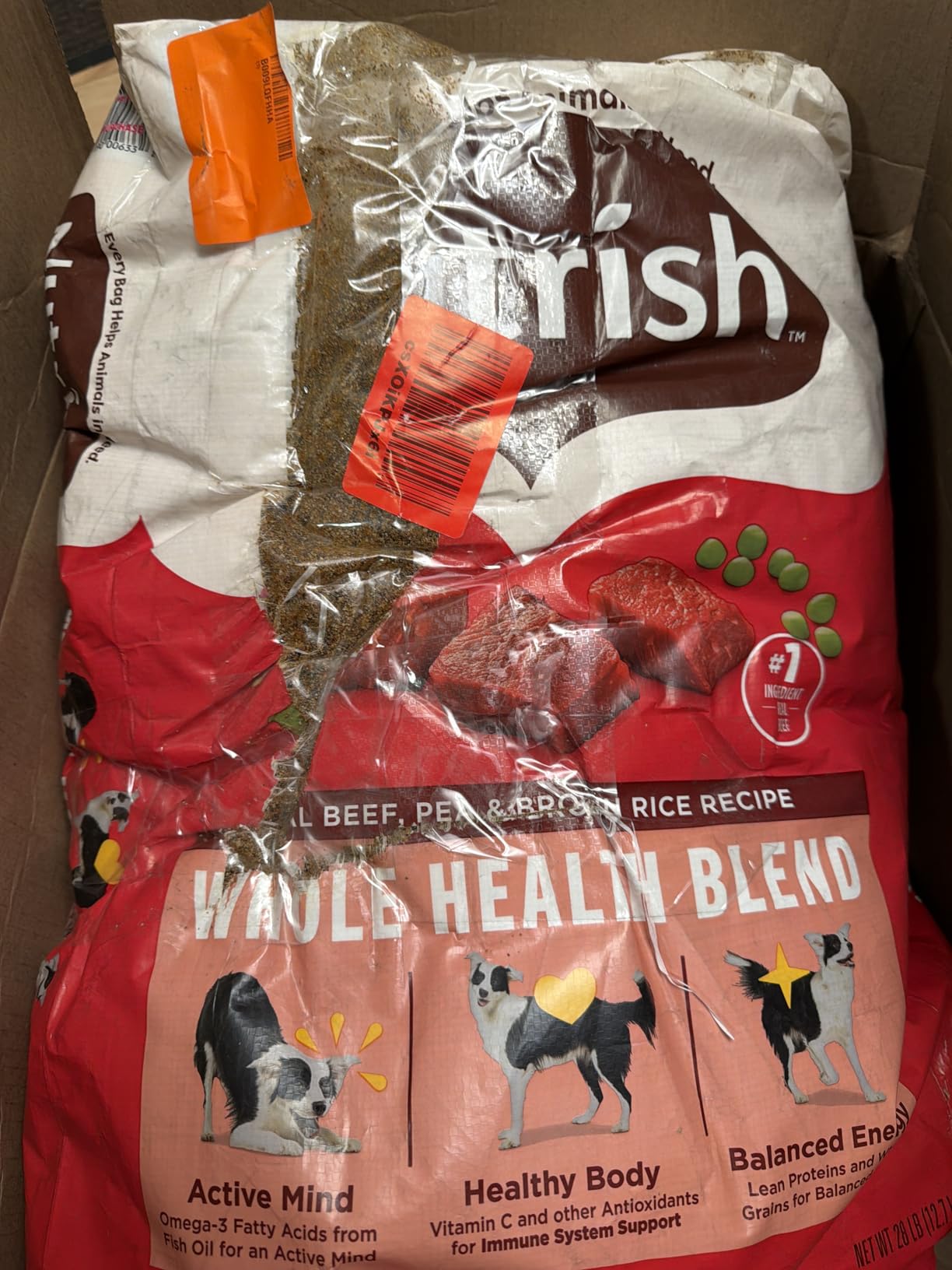Nutrish Dry Dog Food, Beef, Pea & Brown Rice, 40 lb. Bag (Rachael Ray) customer photo 1