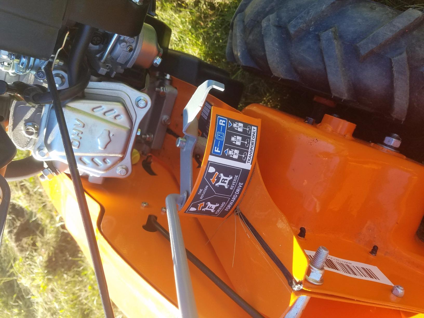 YARDMAX 18 in. 212 cc Gas OHV Engine Rear Tine Tiller with Dual Rotating Tilling customer photo 2