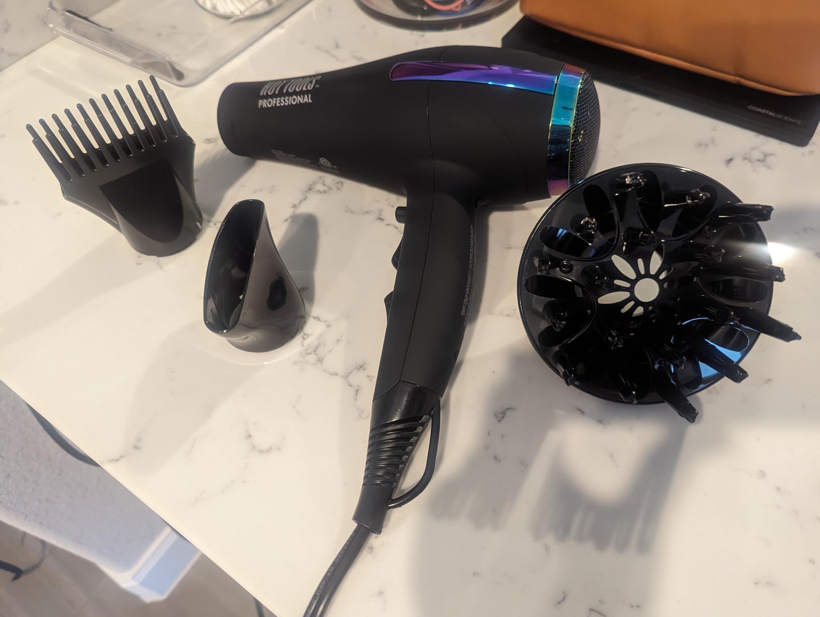 Hot Tools Pro Artist 2100 Ionic Turbo Hair Dryer, 1875 Watts, Black customer photo 1