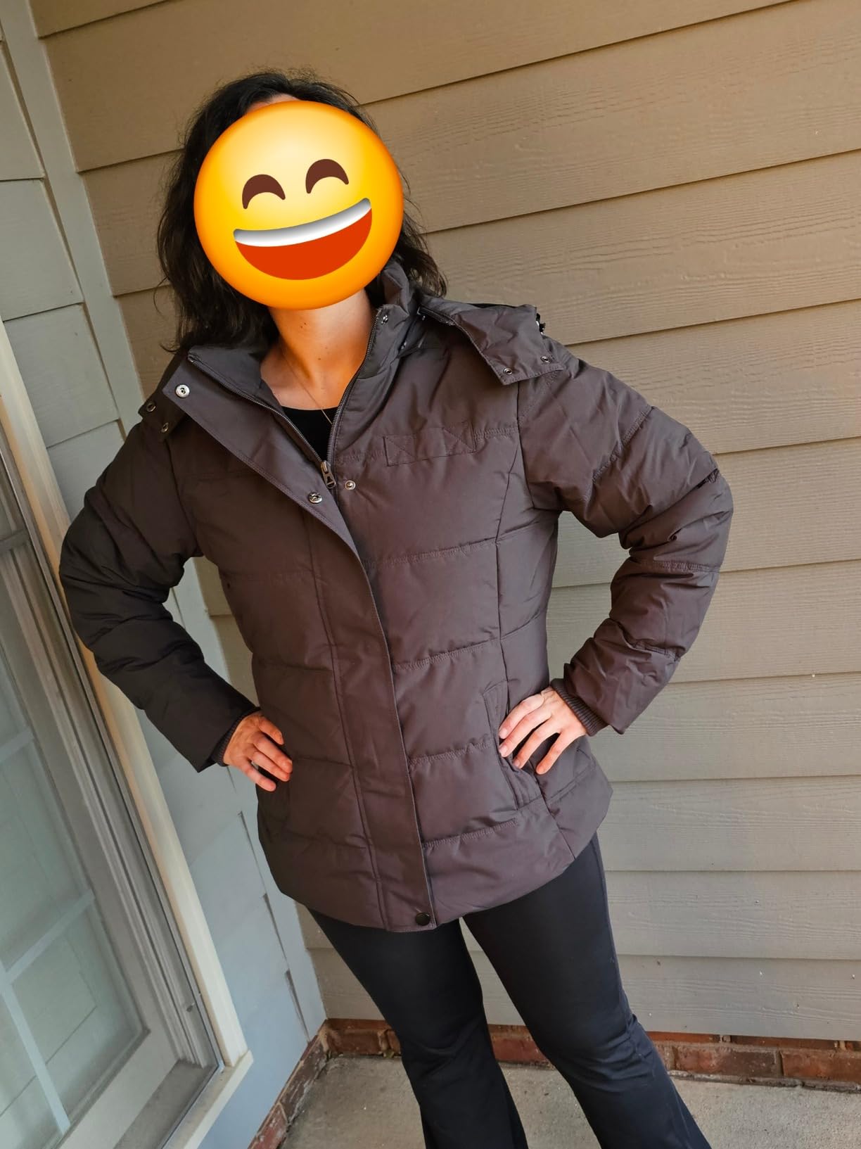 Wantdo Women's Hooded Warm Winter Coat Quilted Thicken Puffer Jacket with Removable Hood customer photo 1