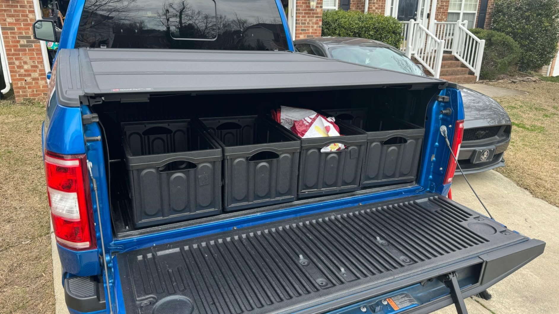 RealTruck BAK BAKFlip MX4 Hard Folding Truck Bed Tonneau Cover | 448329 | Fits 2015-2020 Ford F-150 5' 7