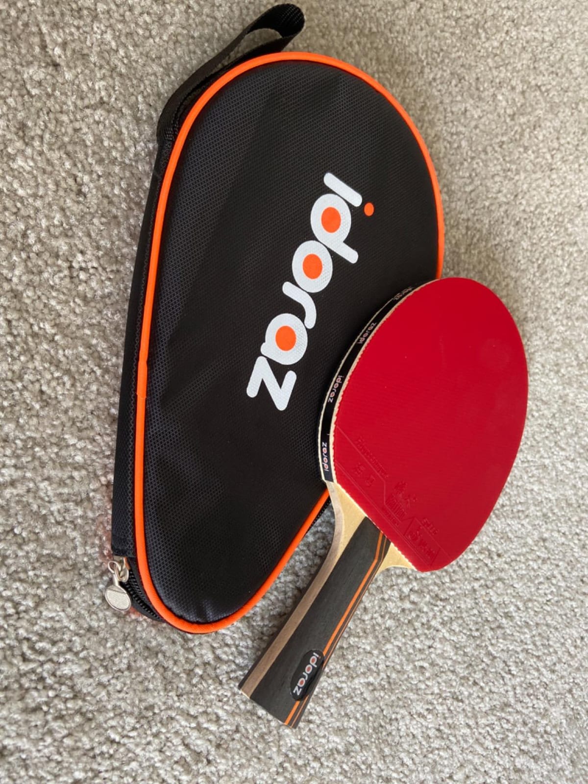 Professional Ping Pong Paddle with ITTF Rubber and Carrying Case customer photo 1