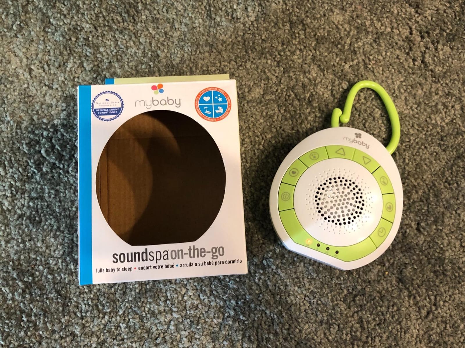 MyBaby Sound Machine, White Noise for Baby, Travel, Nursery and On The Go customer photo 1