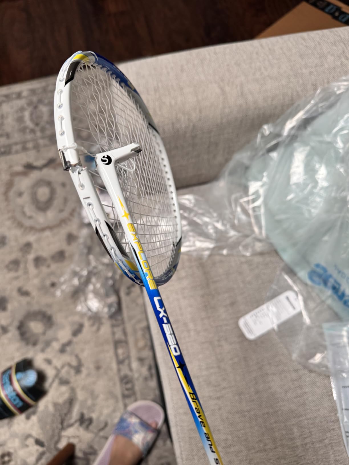 Senston Carbon Composite Badminton Set of 2, Lightweight, with Bag customer photo 2