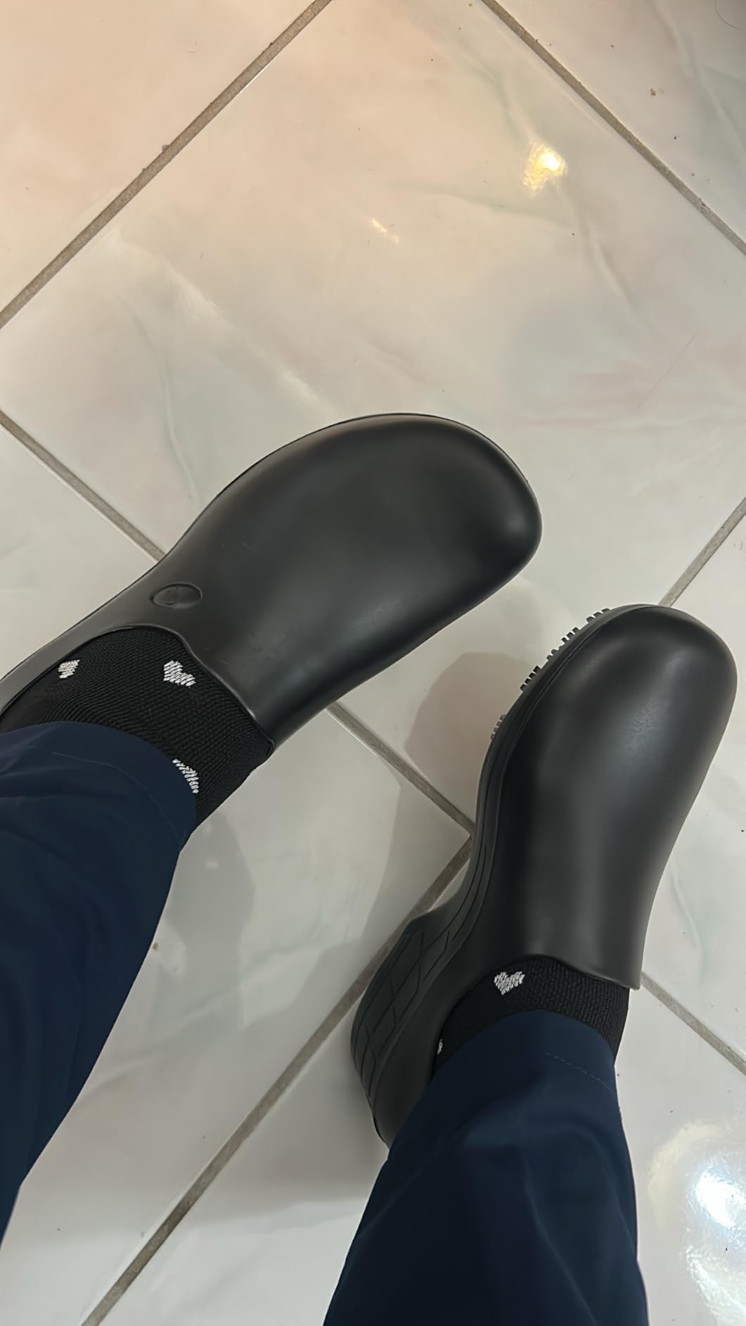 Sticky Nursing Shoes Women - Chefs - Kitchen - Nurses - Clogs for Work - Waterproof Non Slip customer photo 1