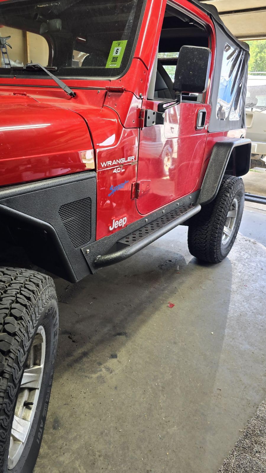 Hooke Road Wrangler TJ Rocker Panel Guards Running Board Side Armor Rock Sliders for 1997-2006 Jeep Wrangler TJ Side Step Nerf Bar customer photo 2