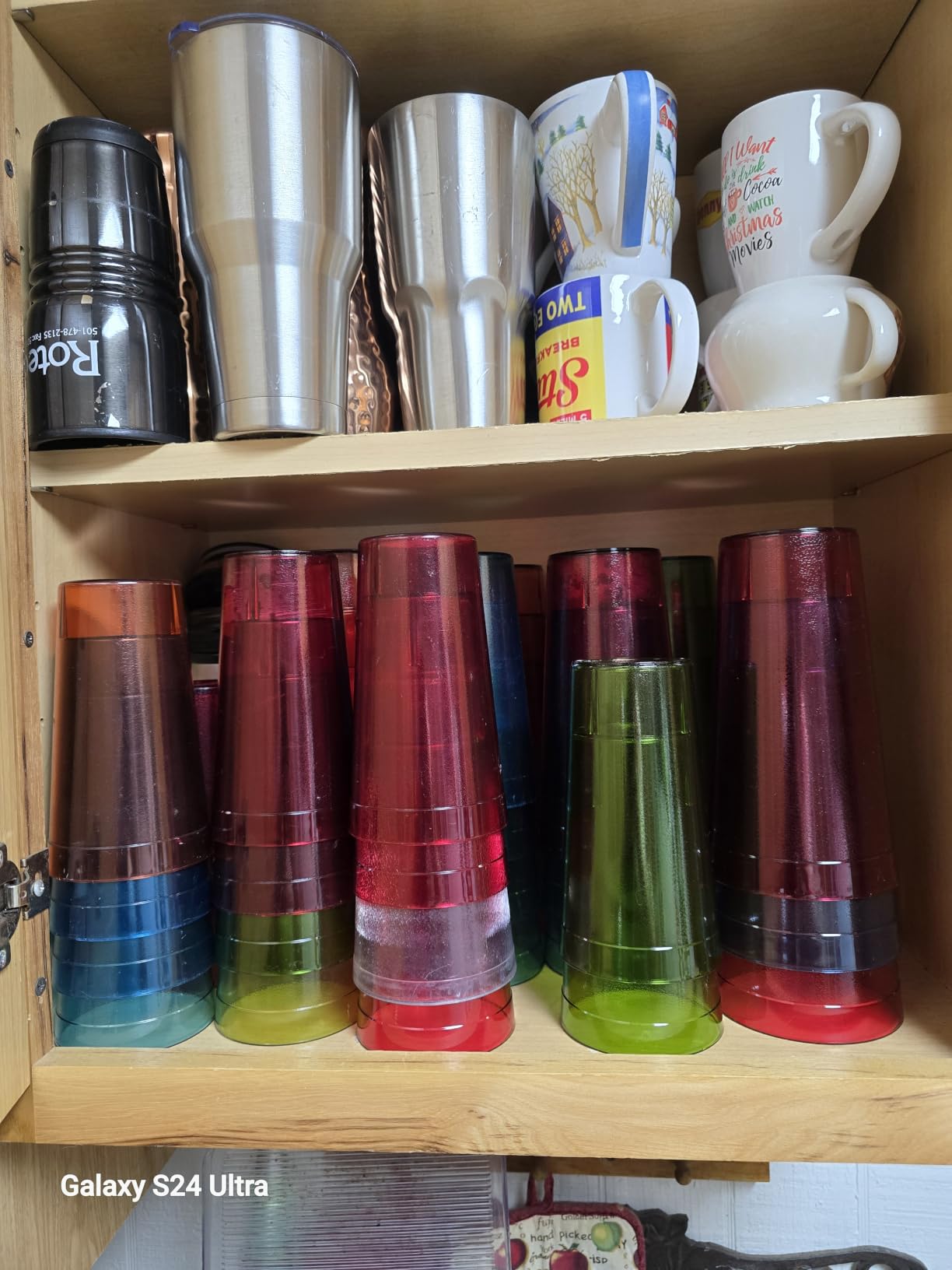 US Acrylic Cafe Plastic Reusable Tumblers (Set of 16) 20-ounce Water Cups Coastal Colors | Restaurant Style Drinking Glasses Value Set, Stackable, BPA-free, Made in the USA | Top-rack Dishwasher Safe customer photo 2