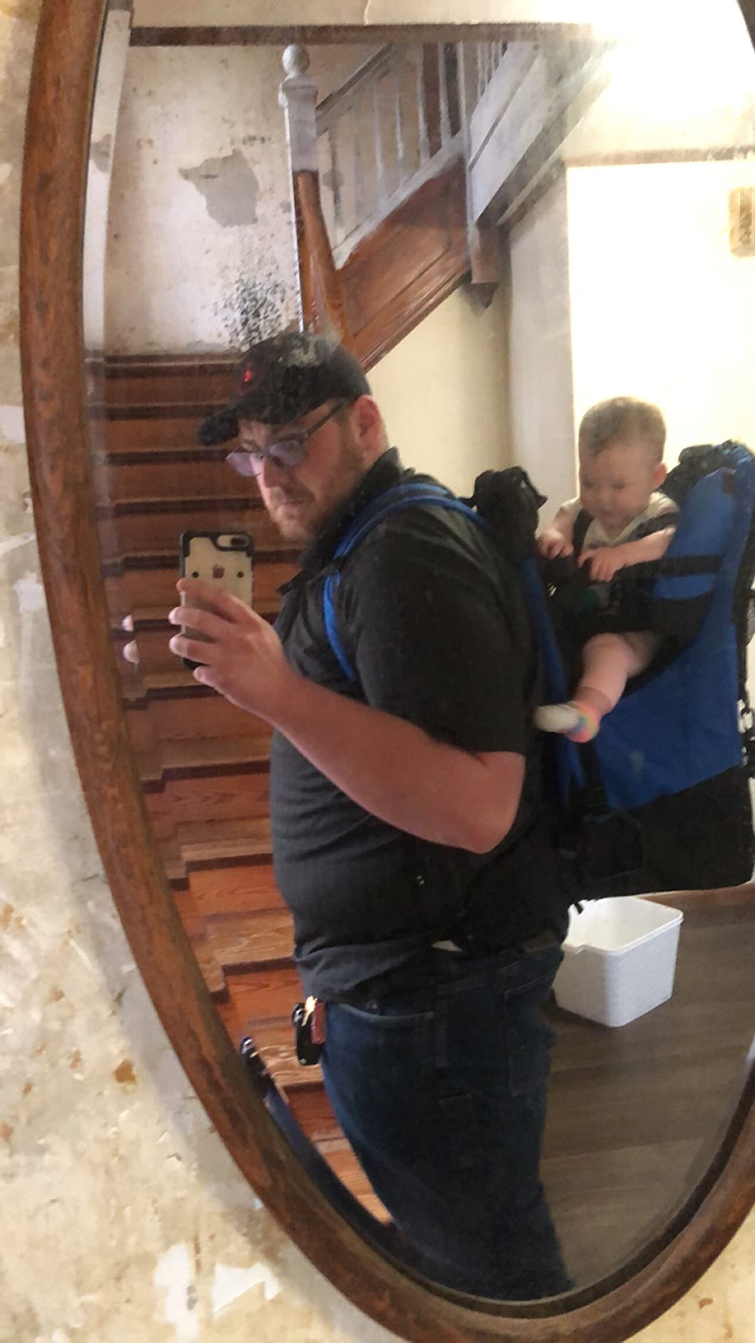 ClevrPlus Deluxe Adjustable Baby Carrier Outdoor Hiking Child Backpack Camping customer photo 2