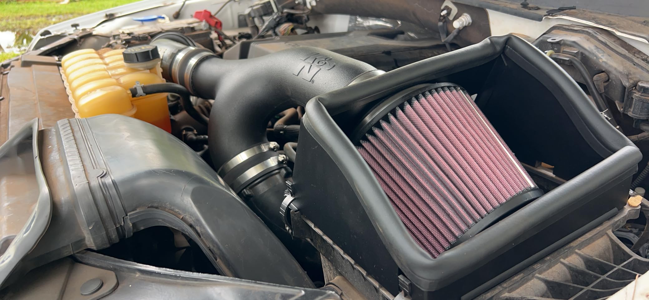 K&N Cold Air Intake System: High-Flow Air Filter, Increase Performance & Towing: Compatible with 2017-2026 FORD/LINCOLN: Expedition, F150, F150 Raptor, Navigator, 63-2599 customer photo 1