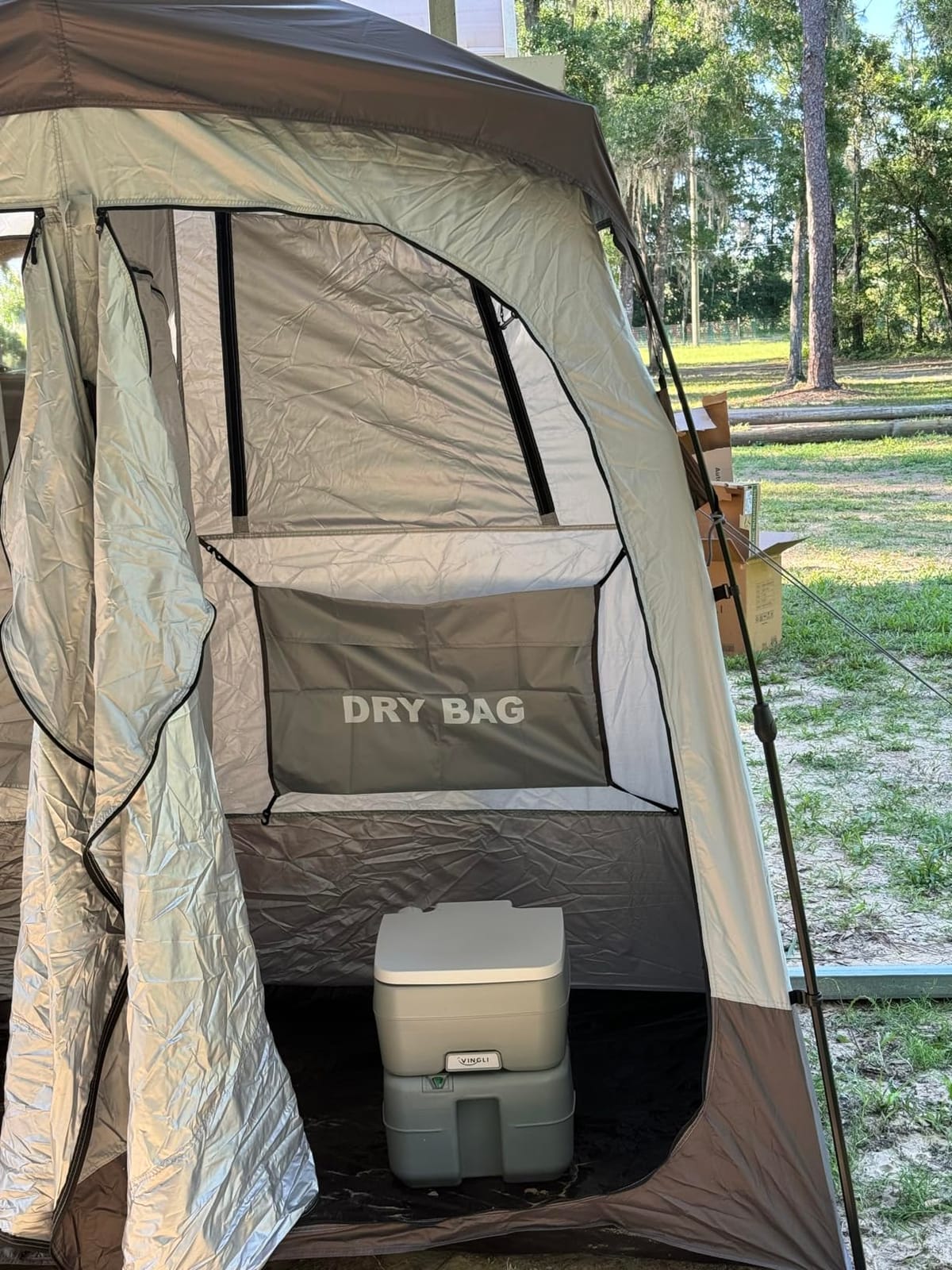 VINGLI Portable 5.3 Gallon Camping Toilet w/Carrying Bag,Large Capacity Tank for Camping,Boat/Truck customer photo 1