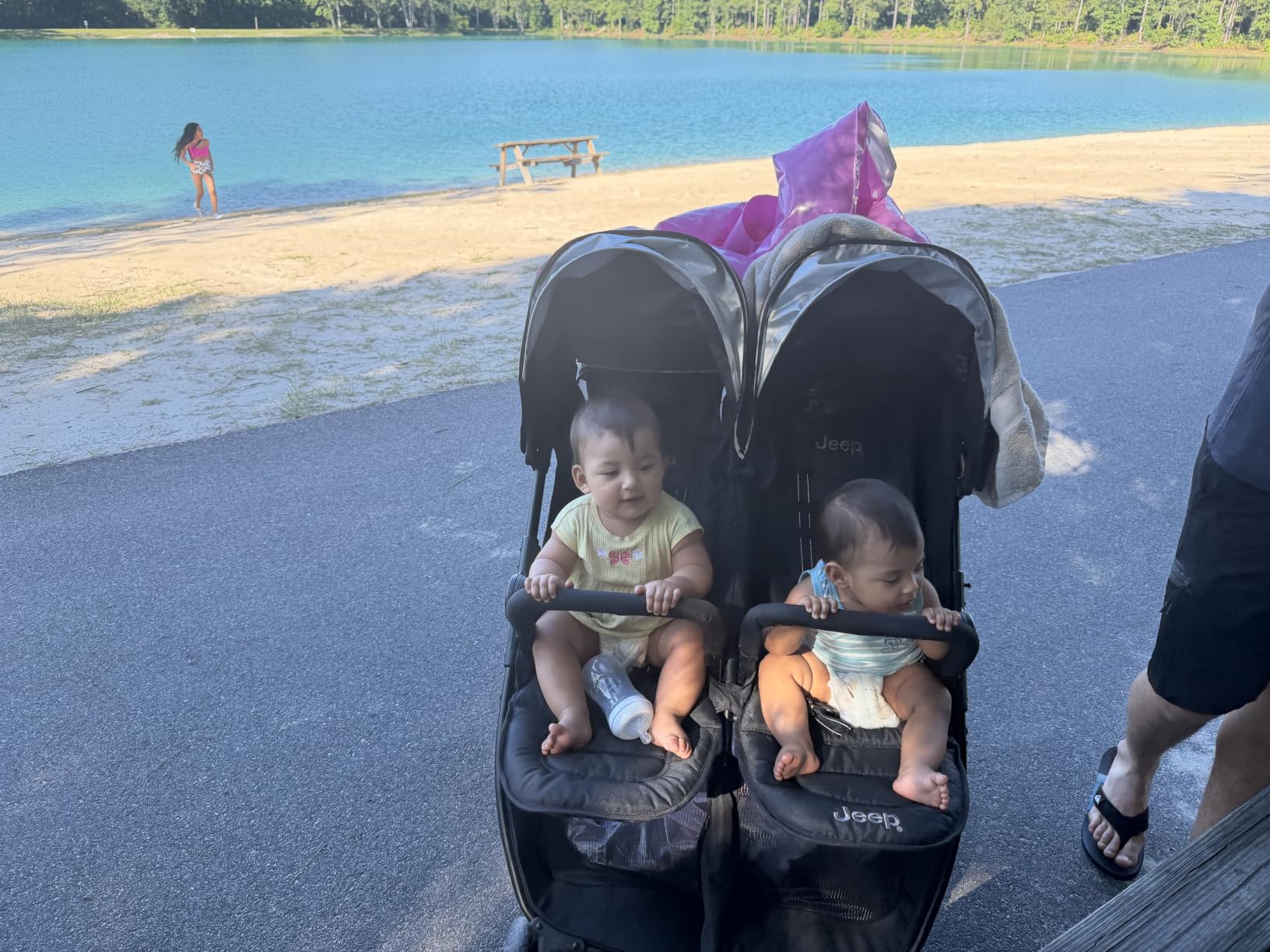 Jeep Destination Ultralight Side x Side Double Stroller, Midnight customer photo 2