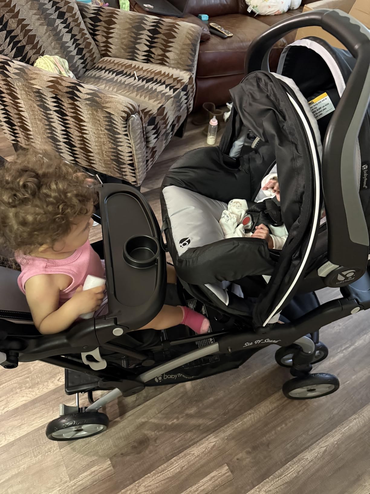 Baby Trend Infant/Toddler Double Stroller & Car Seat Combo, 2 Pc, Stormy customer photo 2