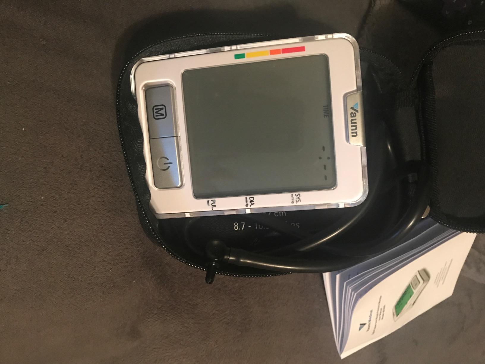 Vaunn Medical Automatic Upper Arm Blood Pressure Monitor, Extra Large Arm Cuff 12.6