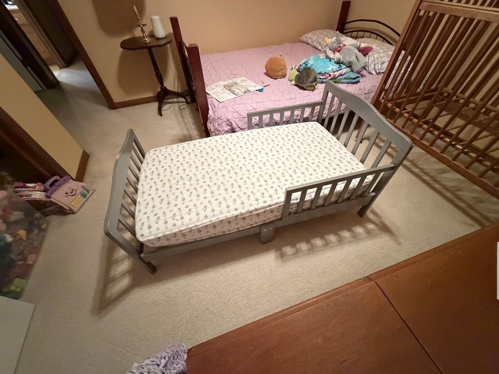 Dream On Me Classic Design Toddler Bed, GREENGUARD Gold, Steel Grey customer photo 1