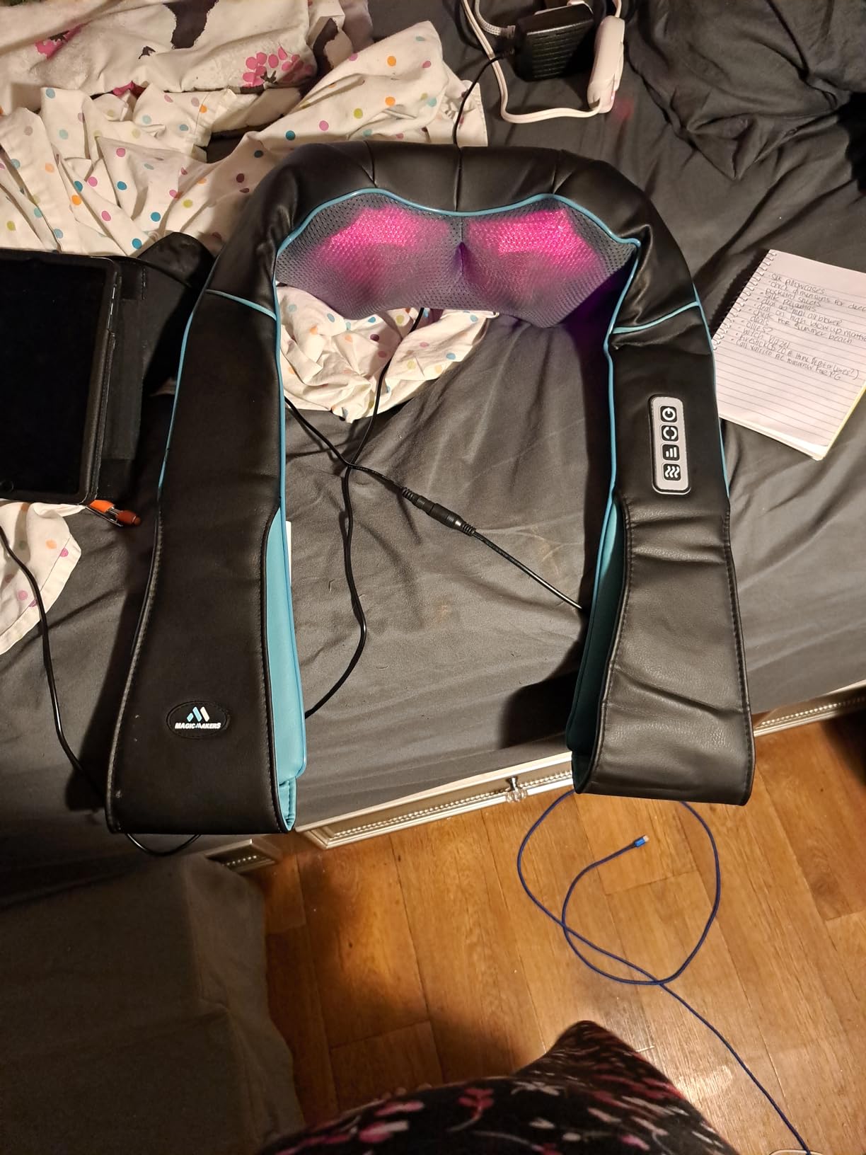 MagicMakers Shiatsu Neck Massager with Heat for Pain Relief Deep Tissue customer photo 2