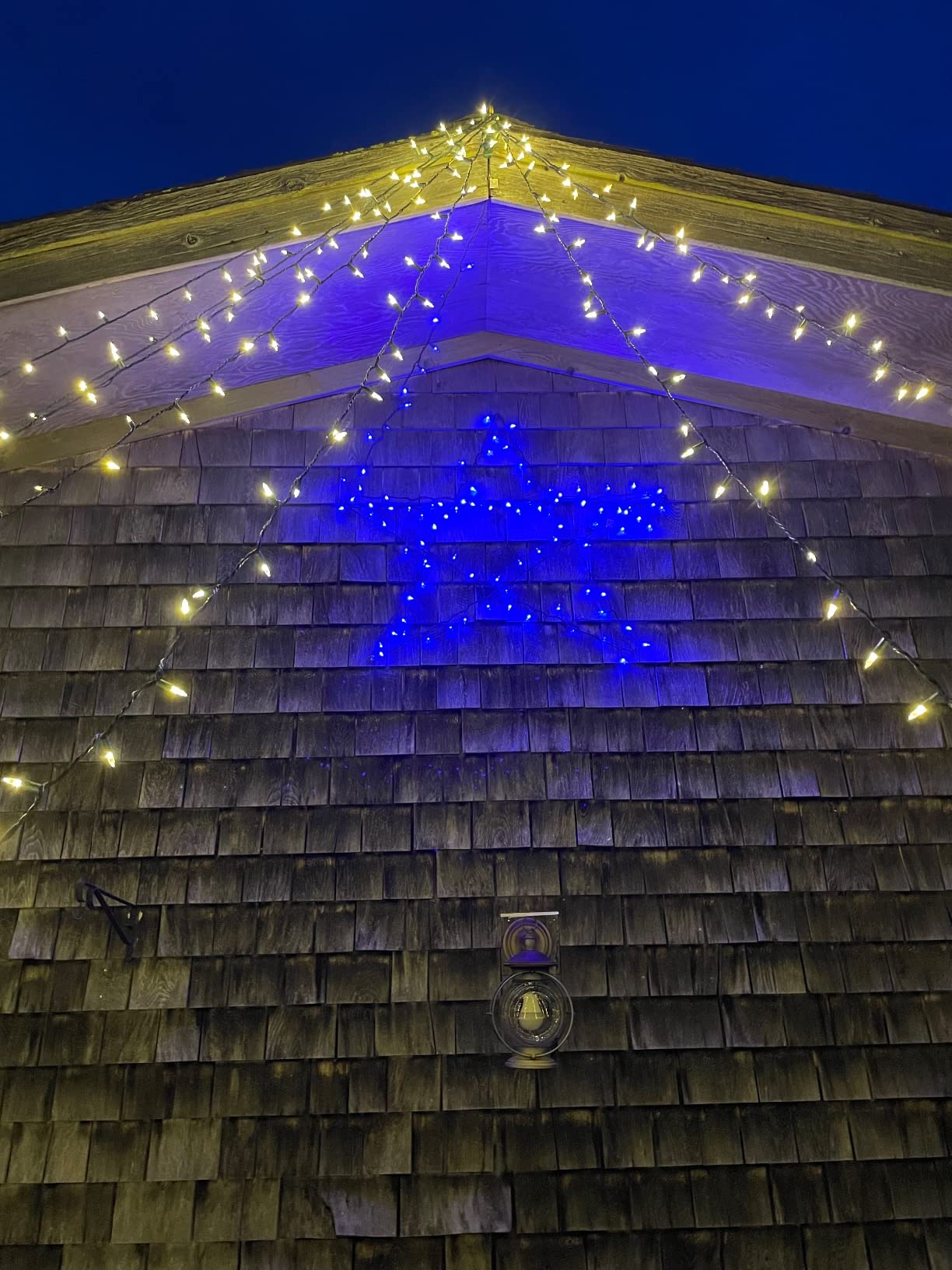 YULETIME 200 Warm White LED Christmas Lights, 66 ft Green Wire String Light customer photo 1