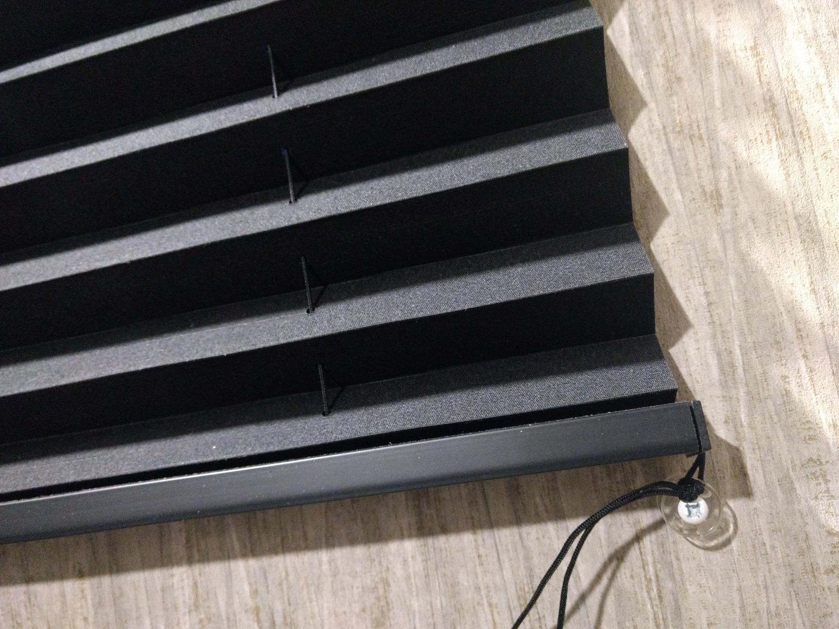 RecPro Pleated Shades in Black for RVs/Campers (32x24) customer photo 1
