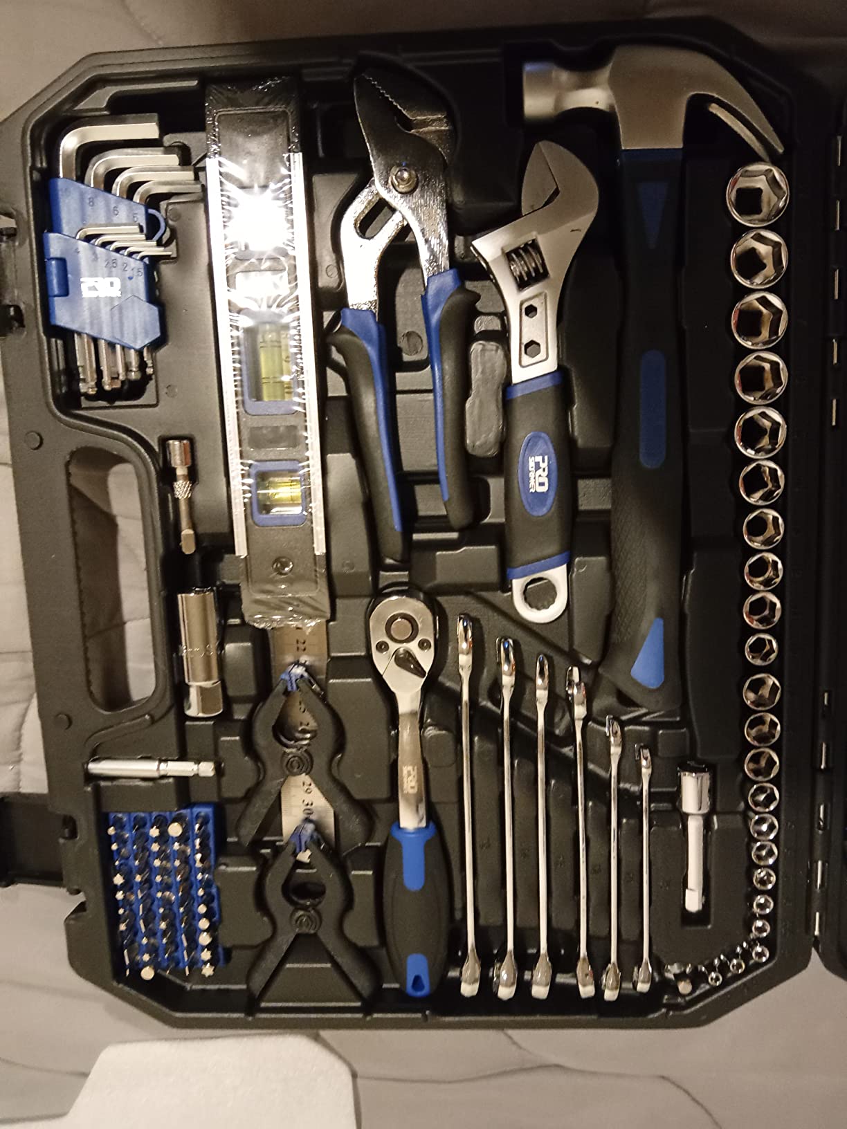 Prostormer 259-Piece Tool Kit, General Household Hand Tool Set, Blue customer photo 2